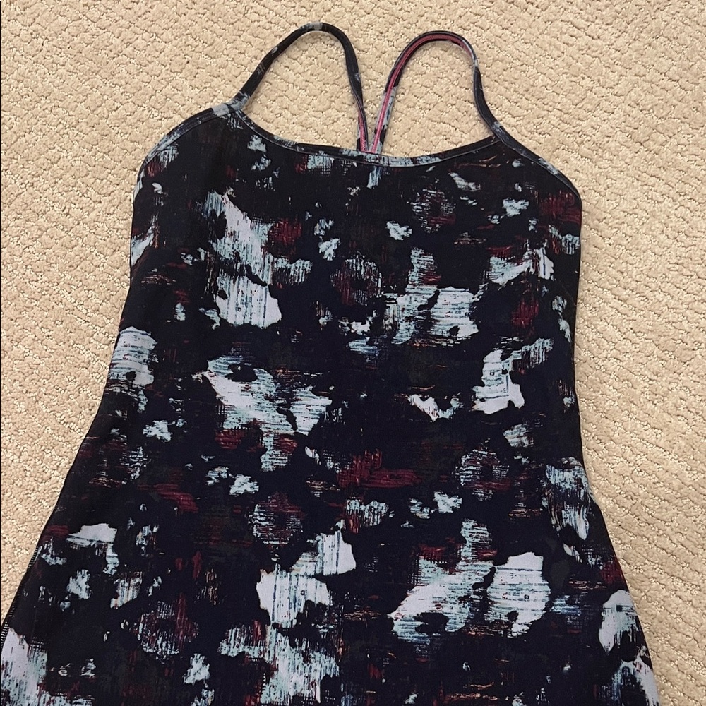 Lululemon Abstract Print Spaghetti Strap Dress